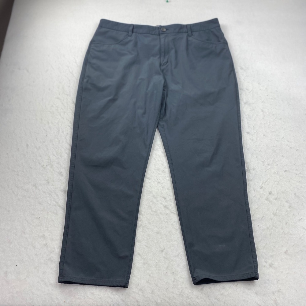 Vuori Meta Pant Mens Size 36 Gray Performance Travel 5 Pocket Pants V430